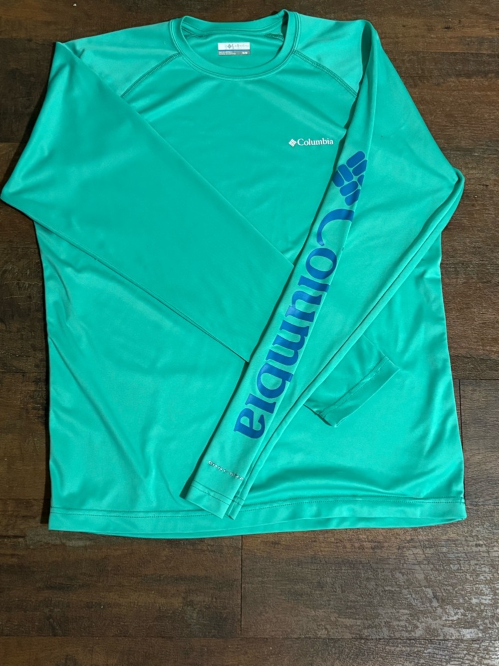 Two Columbia Men’s Long Sleeve Shirts - Aqua and Blue